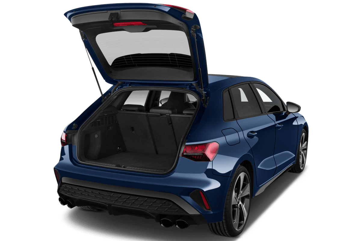 Kofferraum eines Audi S3 Sportback 