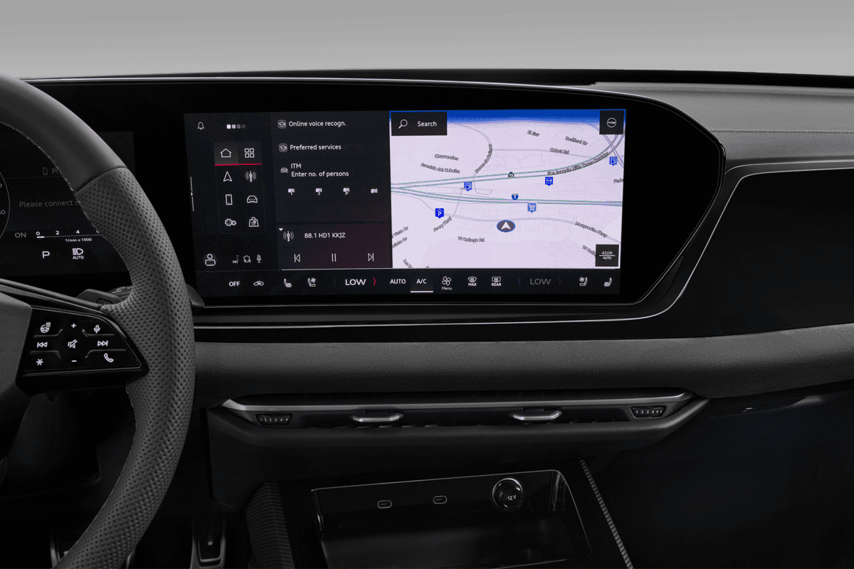 Mittelkonsole eines Audi S5 Limousine 