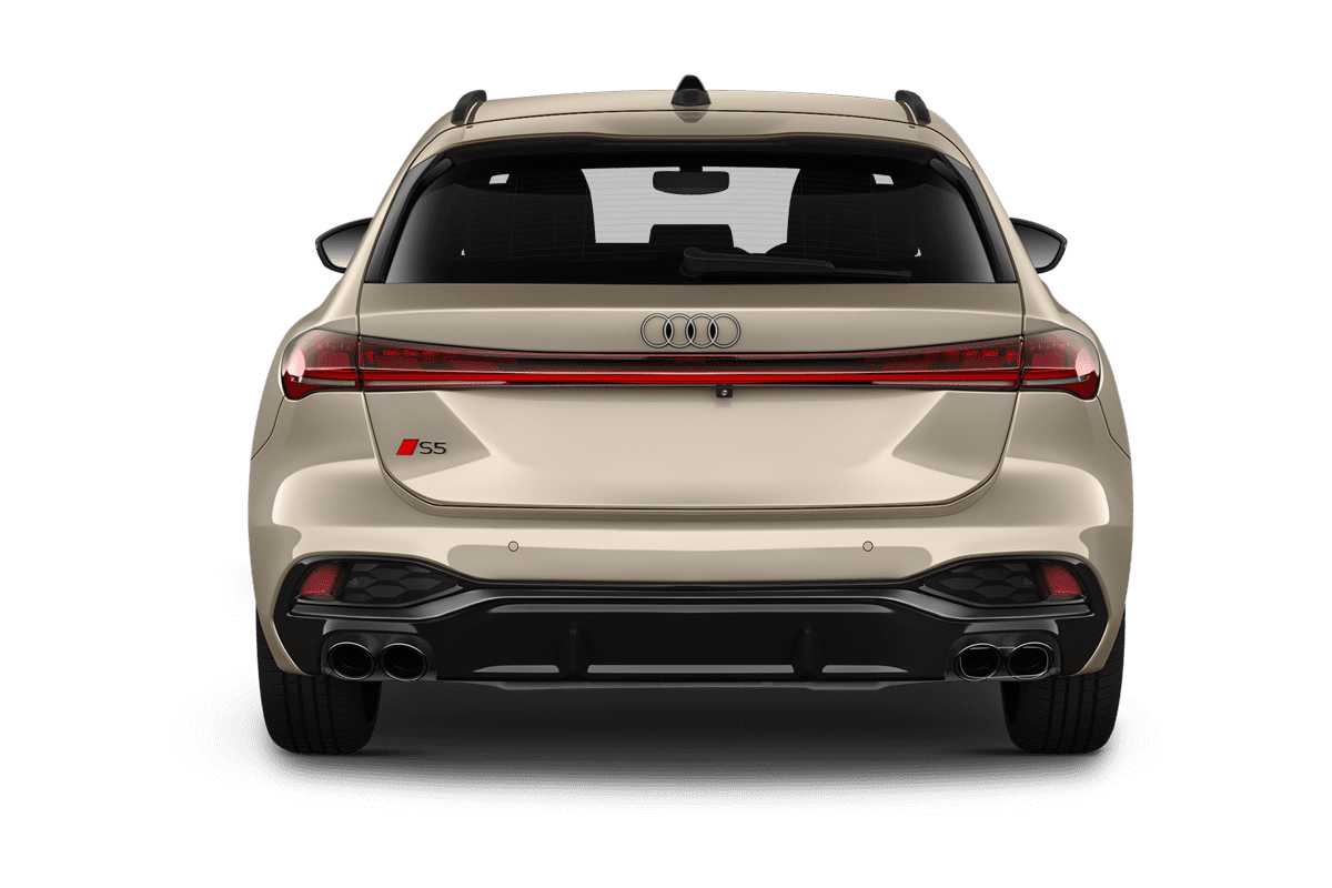Heckansicht eines Audi S5 Avant 