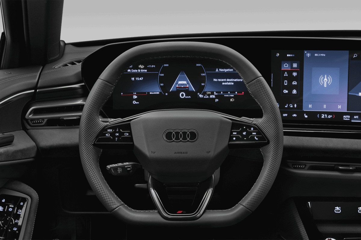 Lenkrad eines Audi S5 Avant 