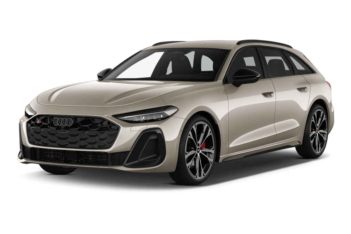 Schräge Frontansicht eines Audi S5 Avant , freigestellt