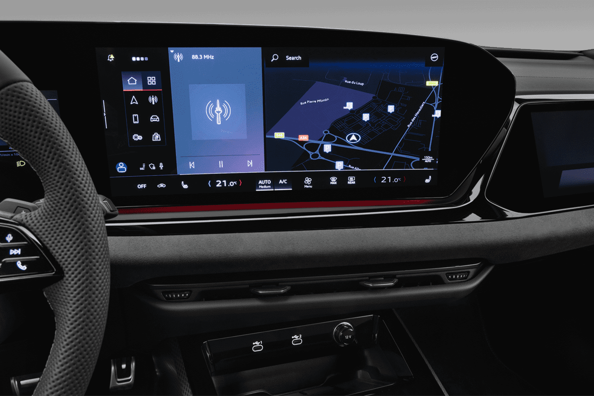 Mittelkonsole eines Audi S5 Avant