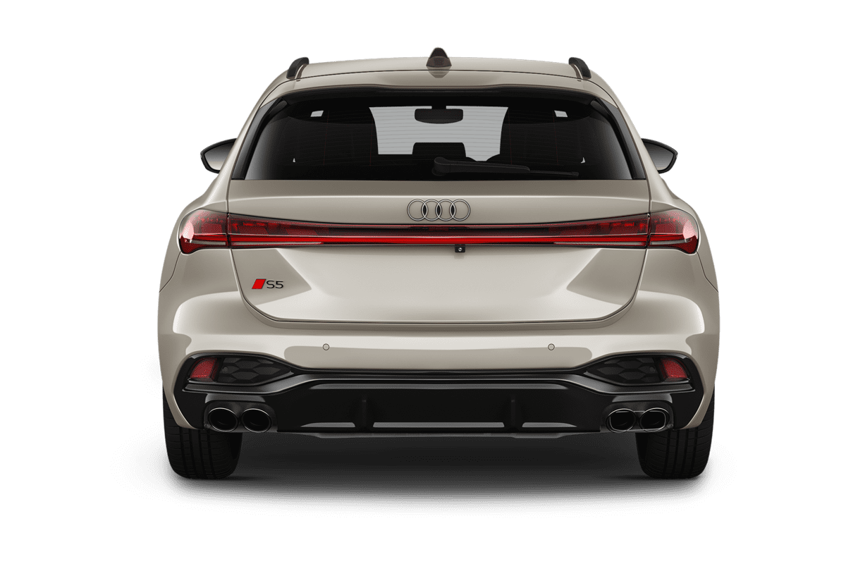 Heckansicht eines Audi S5 Avant