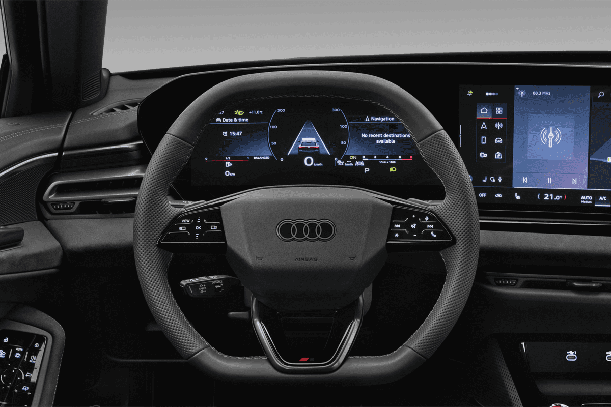 Lenkrad eines Audi S5 Avant