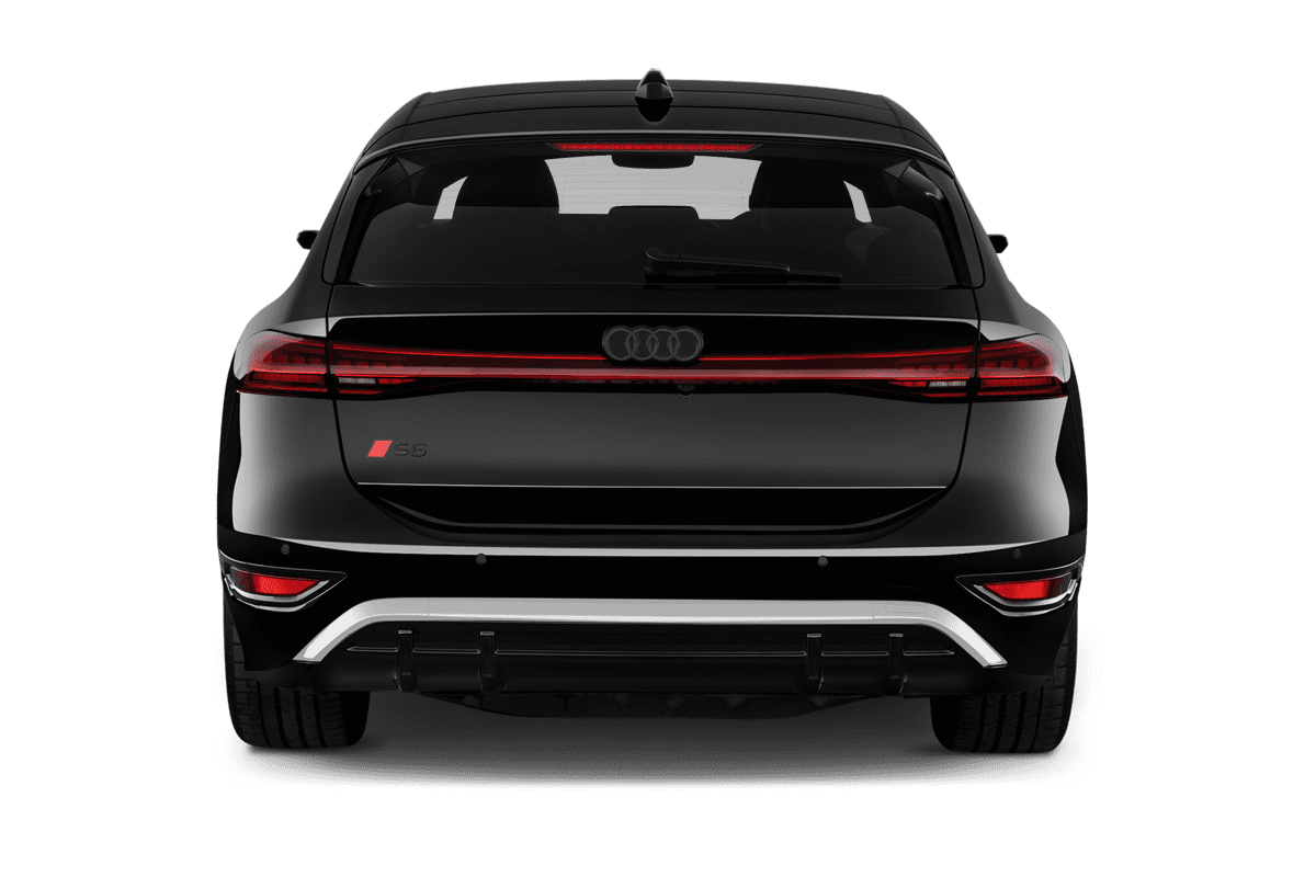 Heckansicht eines Audi S6 Avant e-tron 