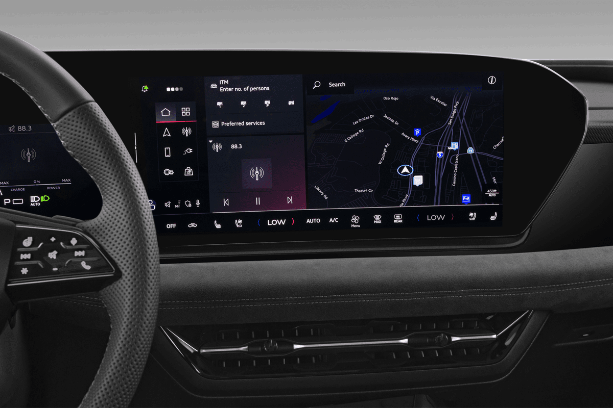 Mittelkonsole eines Audi S6 Sportback e-tron 