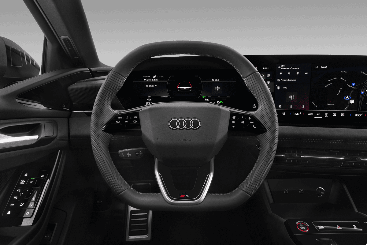 Lenkrad eines Audi S6 Sportback e-tron 