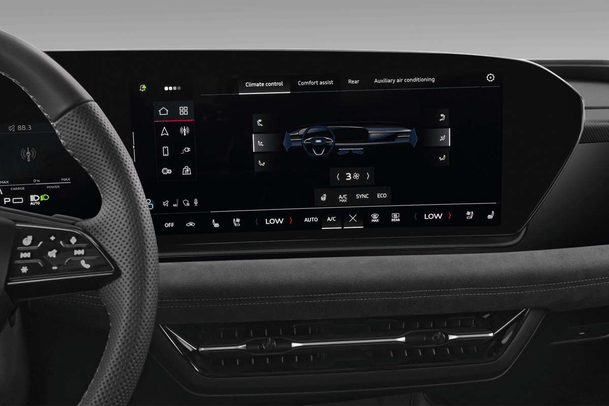 Klimasteuerung eines Audi S6 Sportback e-tron 