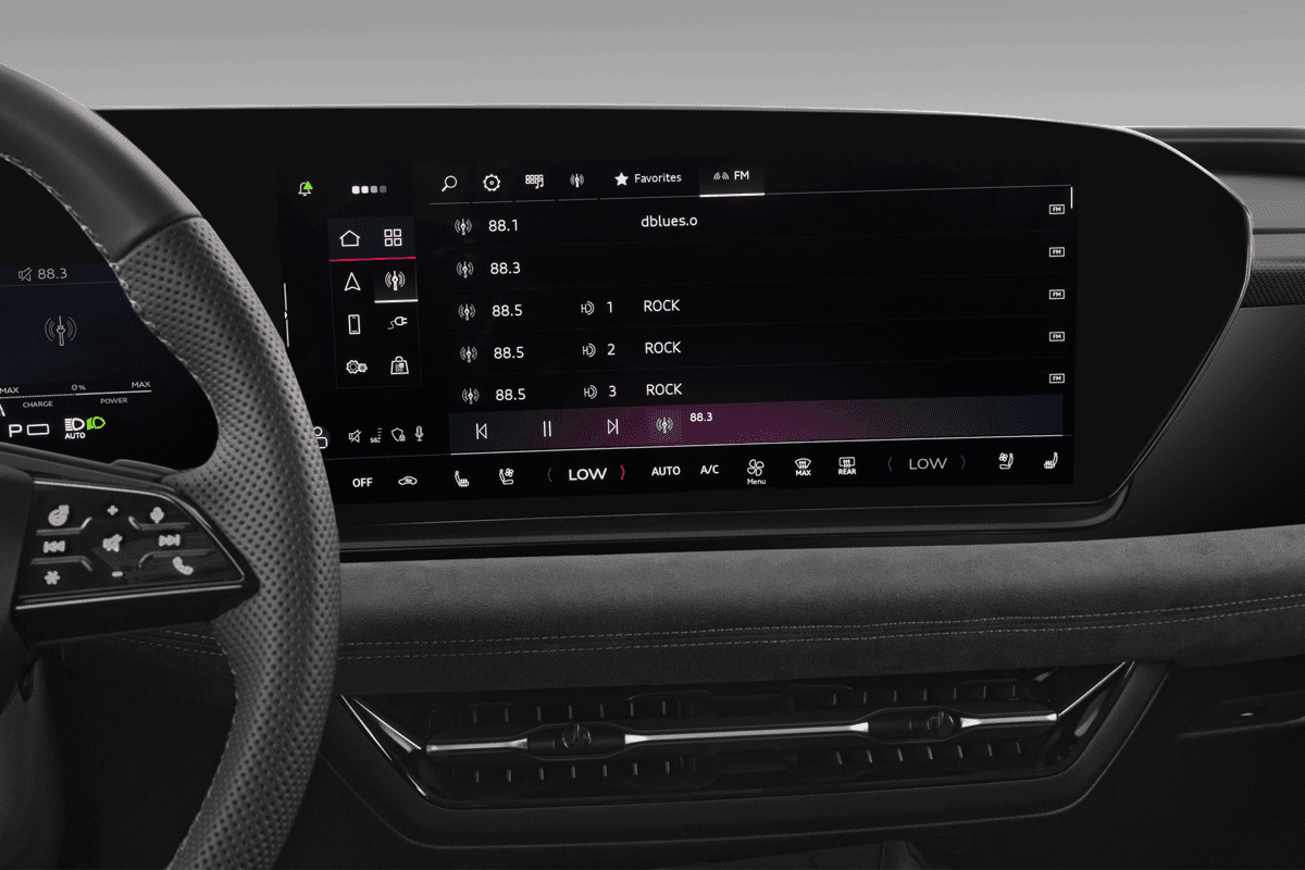 Audiosystem eines Audi A6 Sportback e-tron 