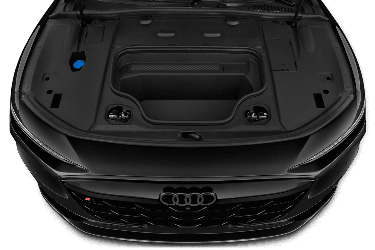 Motorraum eines Audi A6 Sportback e-tron 