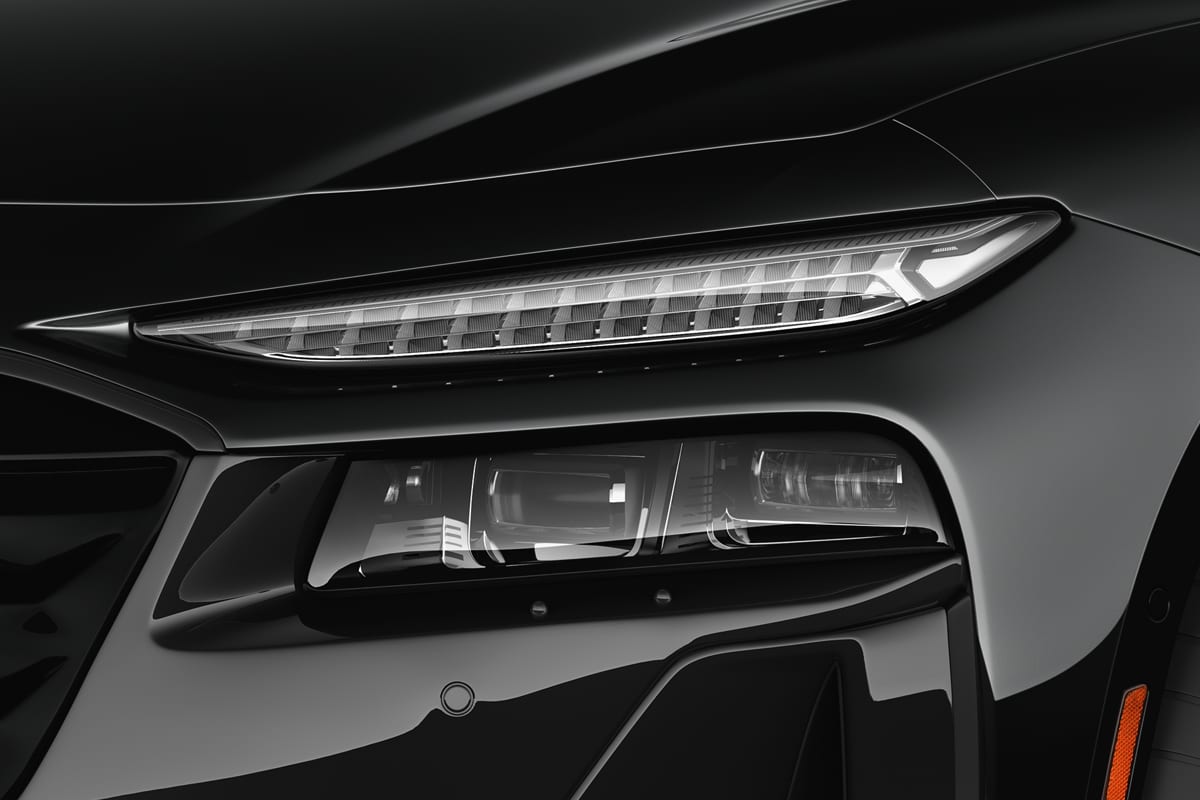 Frontscheinwerfer eines Audi A6 Sportback e-tron 