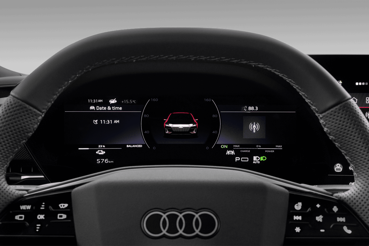 Kombiinstrument eines Audi A6 Sportback e-tron 