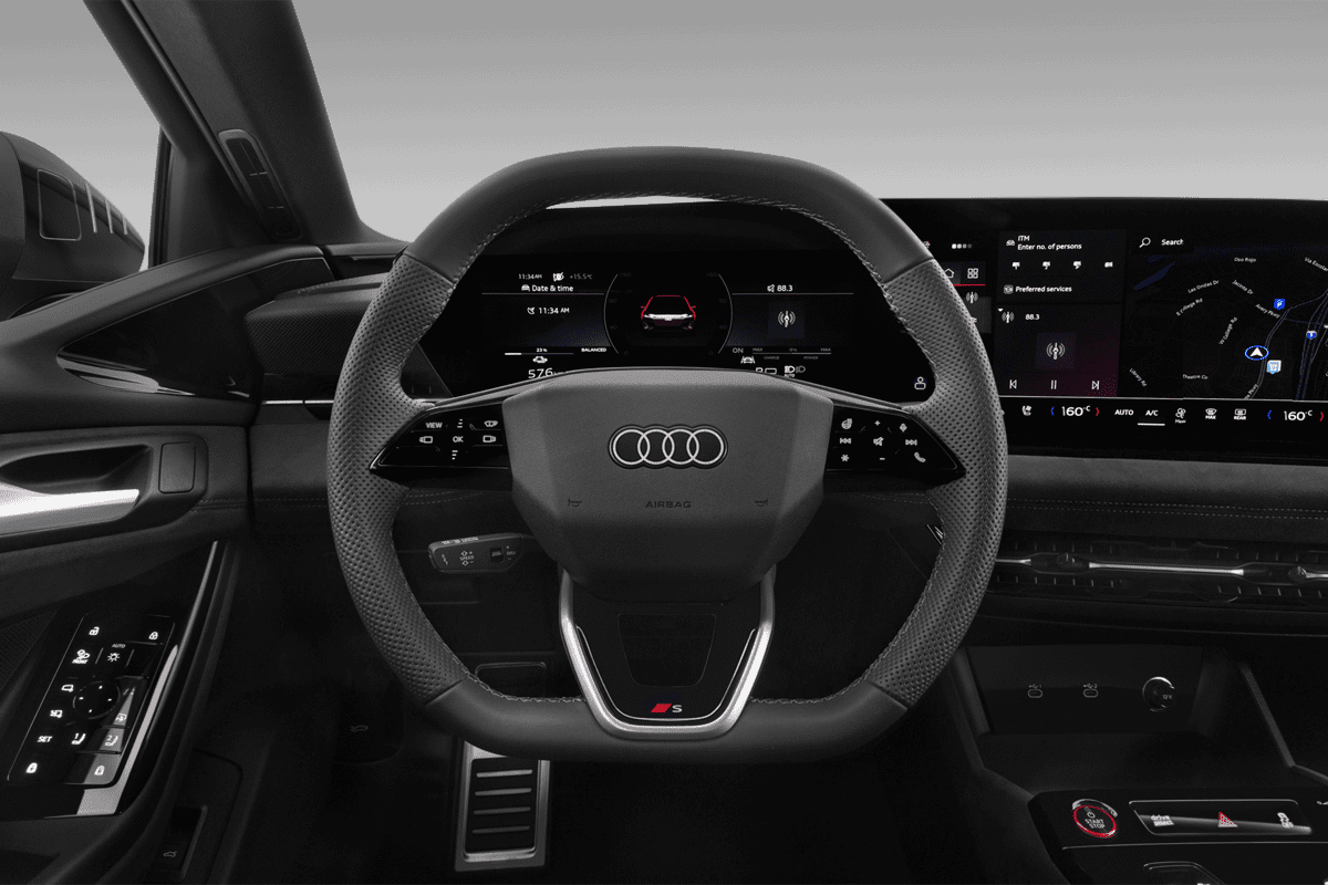 Lenkrad eines Audi A6 Sportback e-tron 