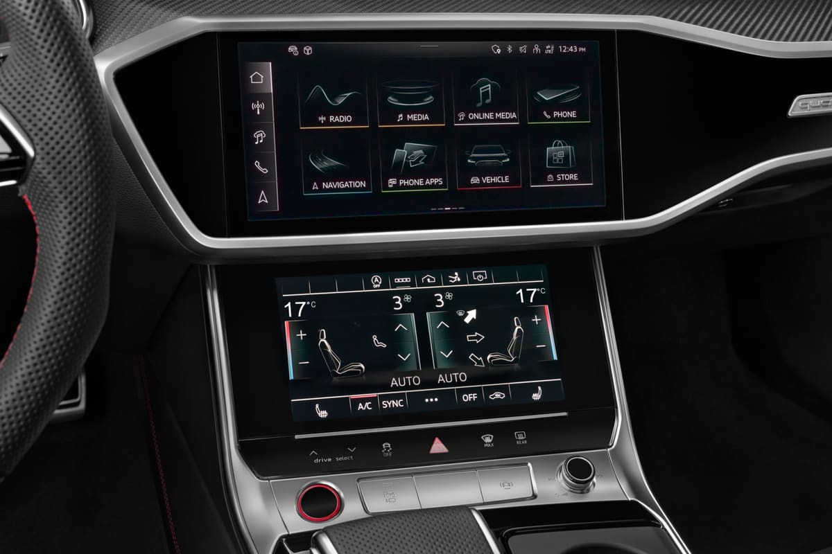 Mittelkonsole eines Audi S7 Sportback