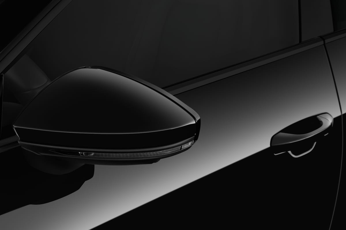 Rückspiegel eines Audi S7 Sportback