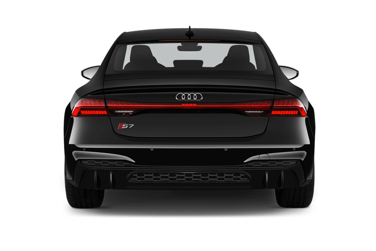 Heckansicht eines Audi S7 Sportback