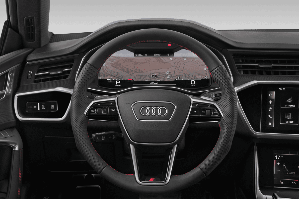 Lenkrad eines Audi S7 Sportback