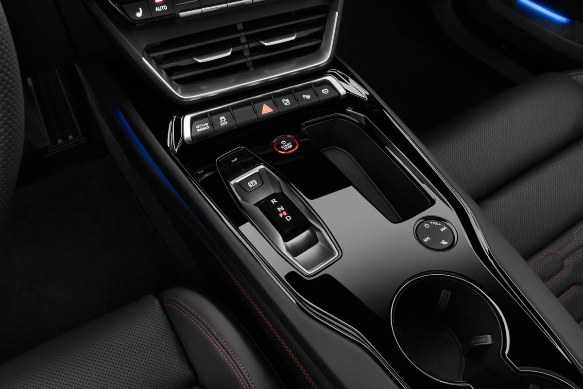 Schaltknüppel eines Audi e-tron GT