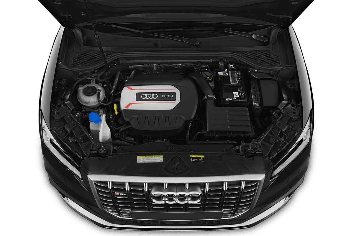 Motorraum eines Audi SQ2 