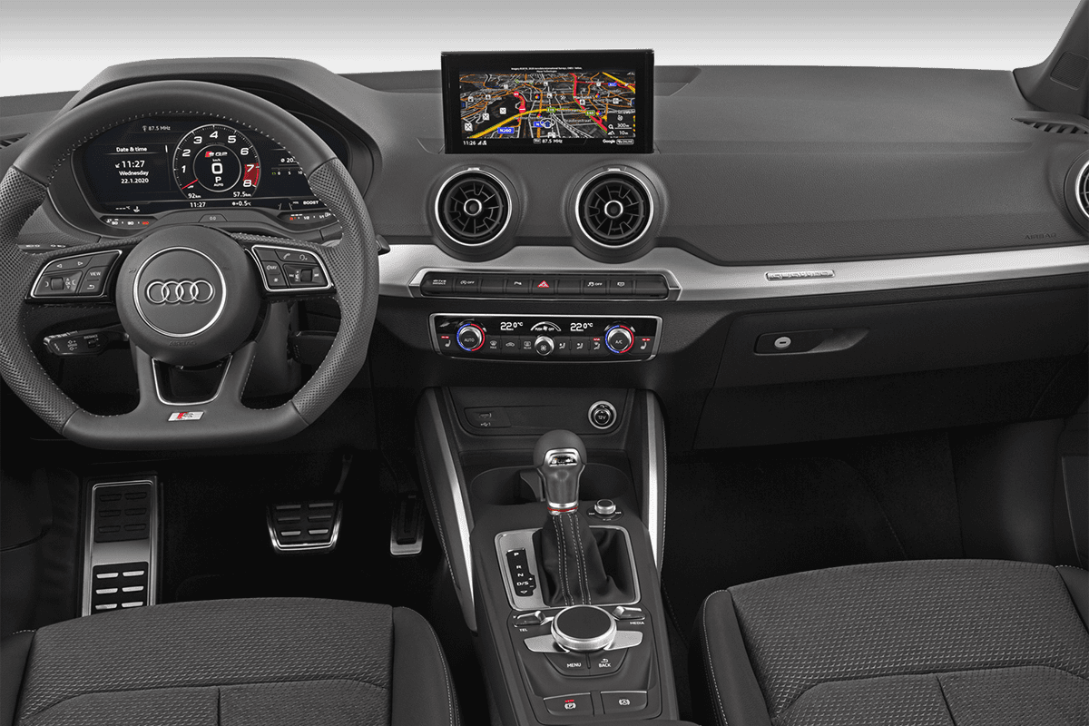 Mittelkonsole eines Audi SQ2 