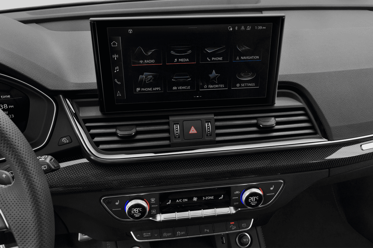 Mittelkonsole eines Audi SQ5 Sportback 