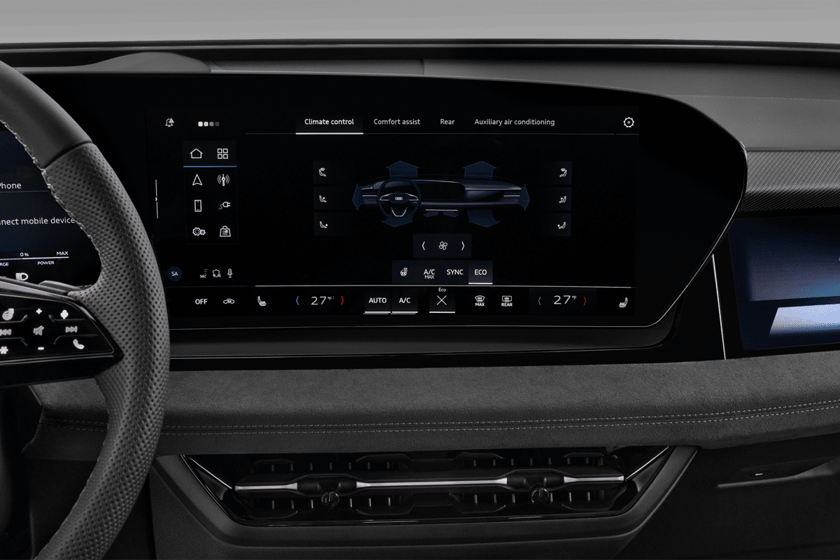 Klimasteuerung eines Audi SQ6 SUV e-tron