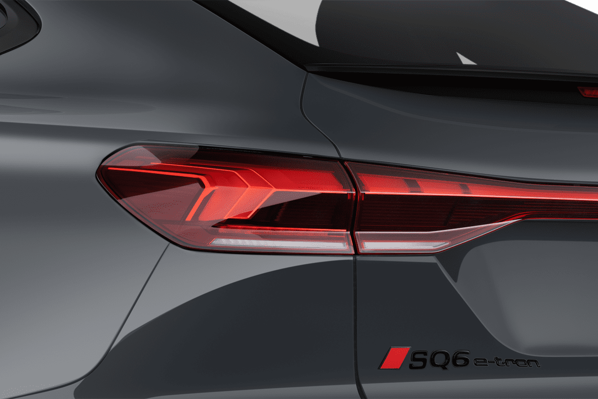 Heckleuchten eines Audi SQ6 Sportback e-tron