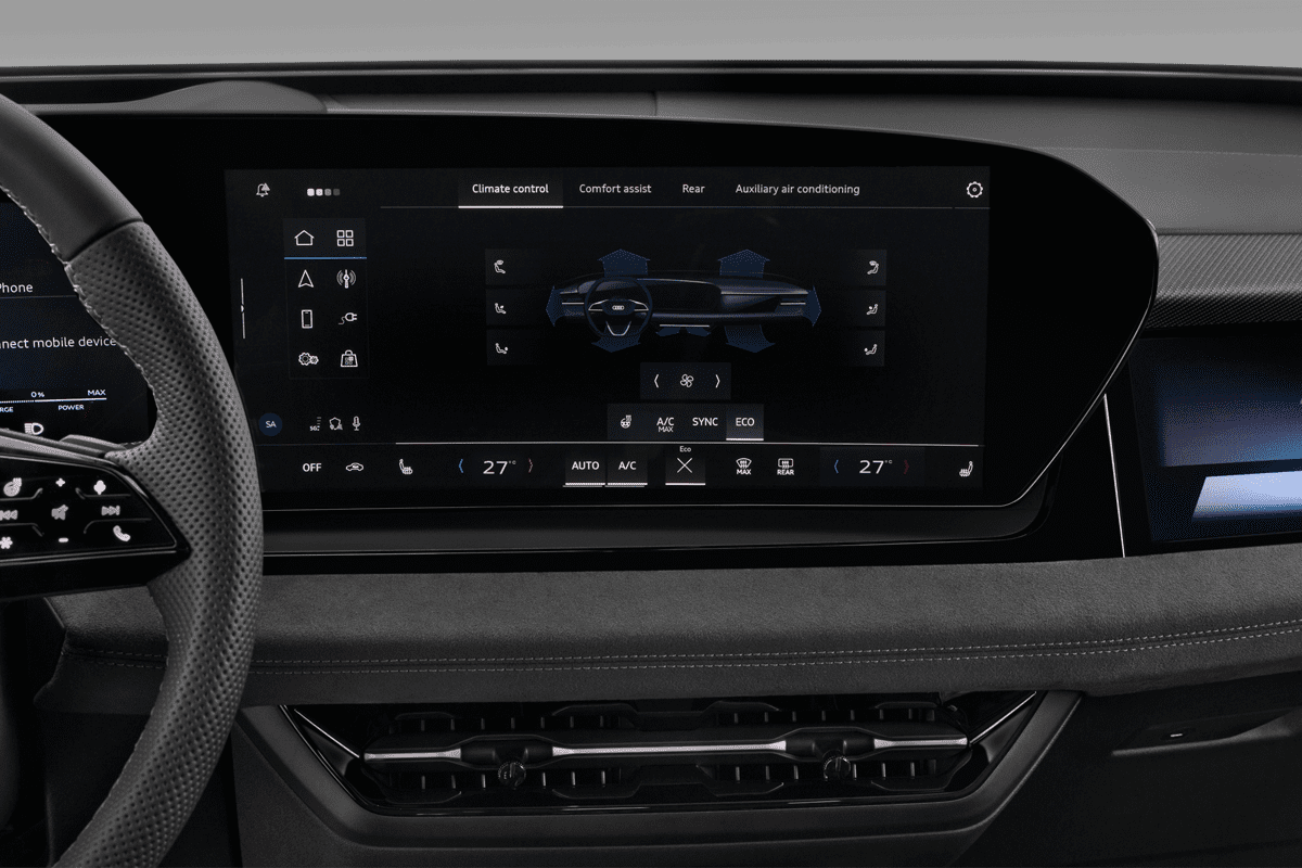 Klimasteuerung eines Audi SQ6 Sportback e-tron