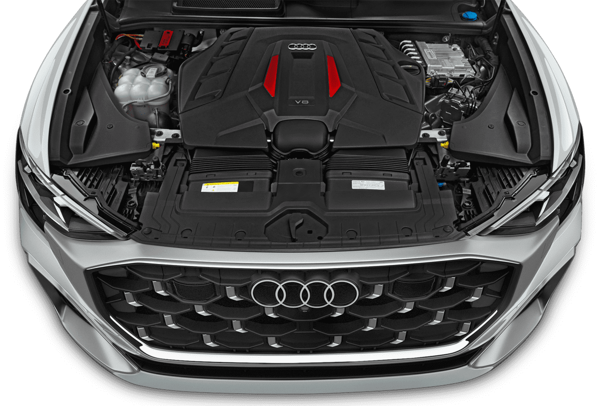 Motorraum eines Audi SQ8 SUV