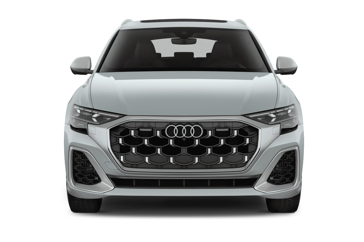 Frontansicht eines Audi SQ8 SUV, freigestellt