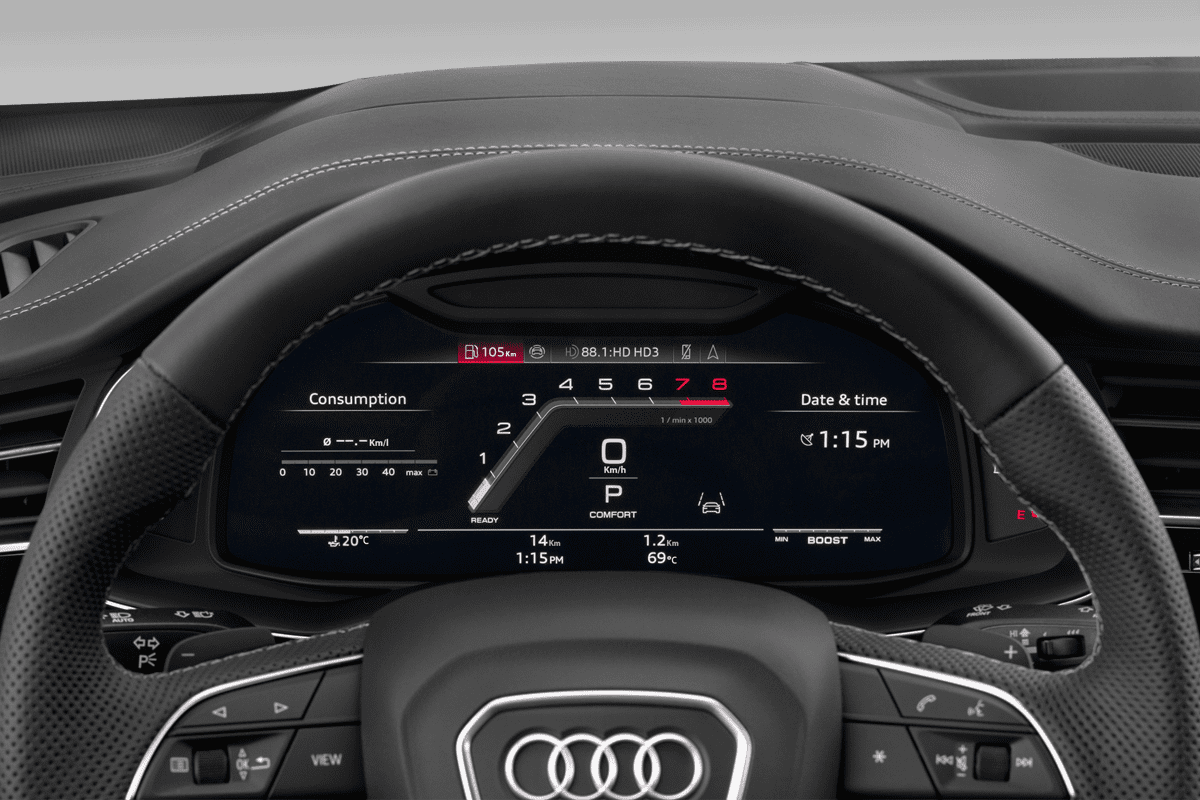 Kombiinstrument eines Audi SQ8 SUV