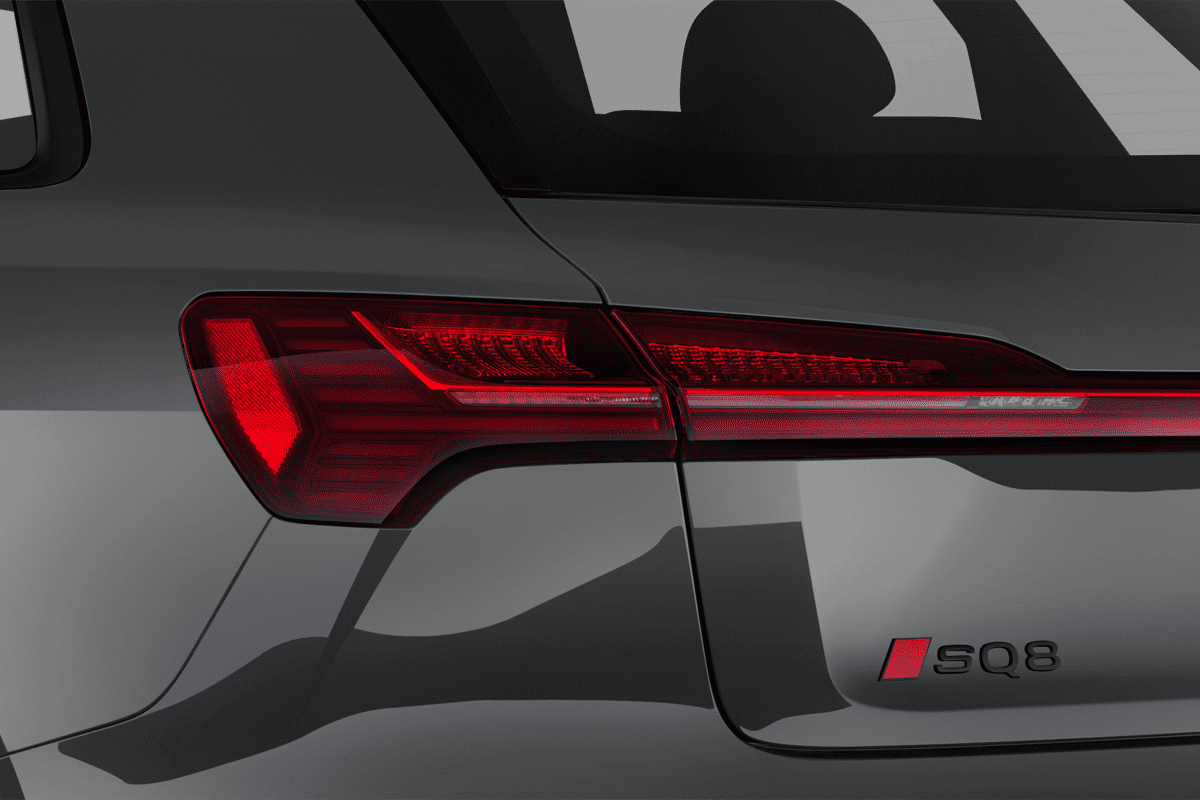 Heckleuchten eines Audi SQ8 e-tron