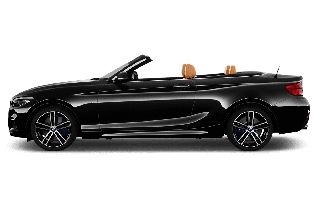 Seitenansicht eines BMW 2er Cabrio