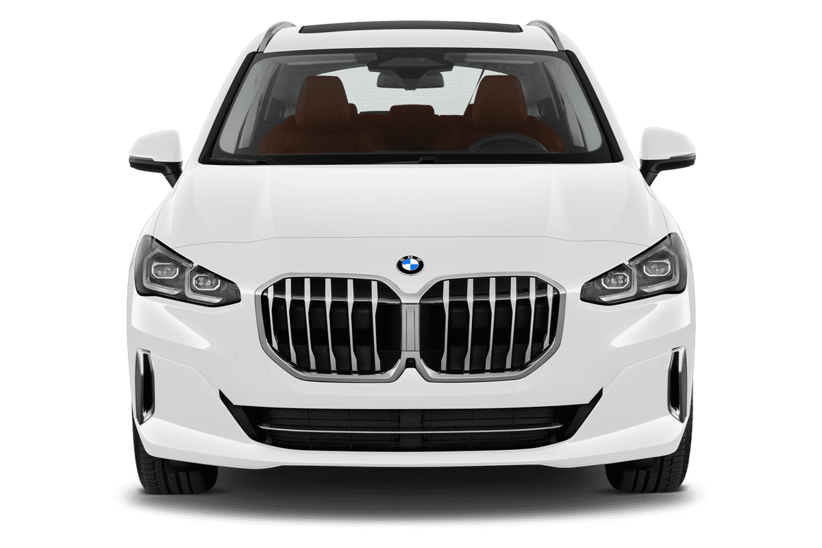 Frontansicht eines BMW 2er Active Tourer, freigestellt