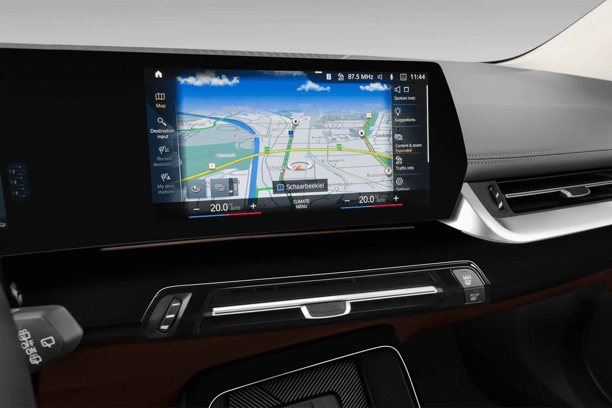 Mittelkonsole eines BMW 2er Active Tourer