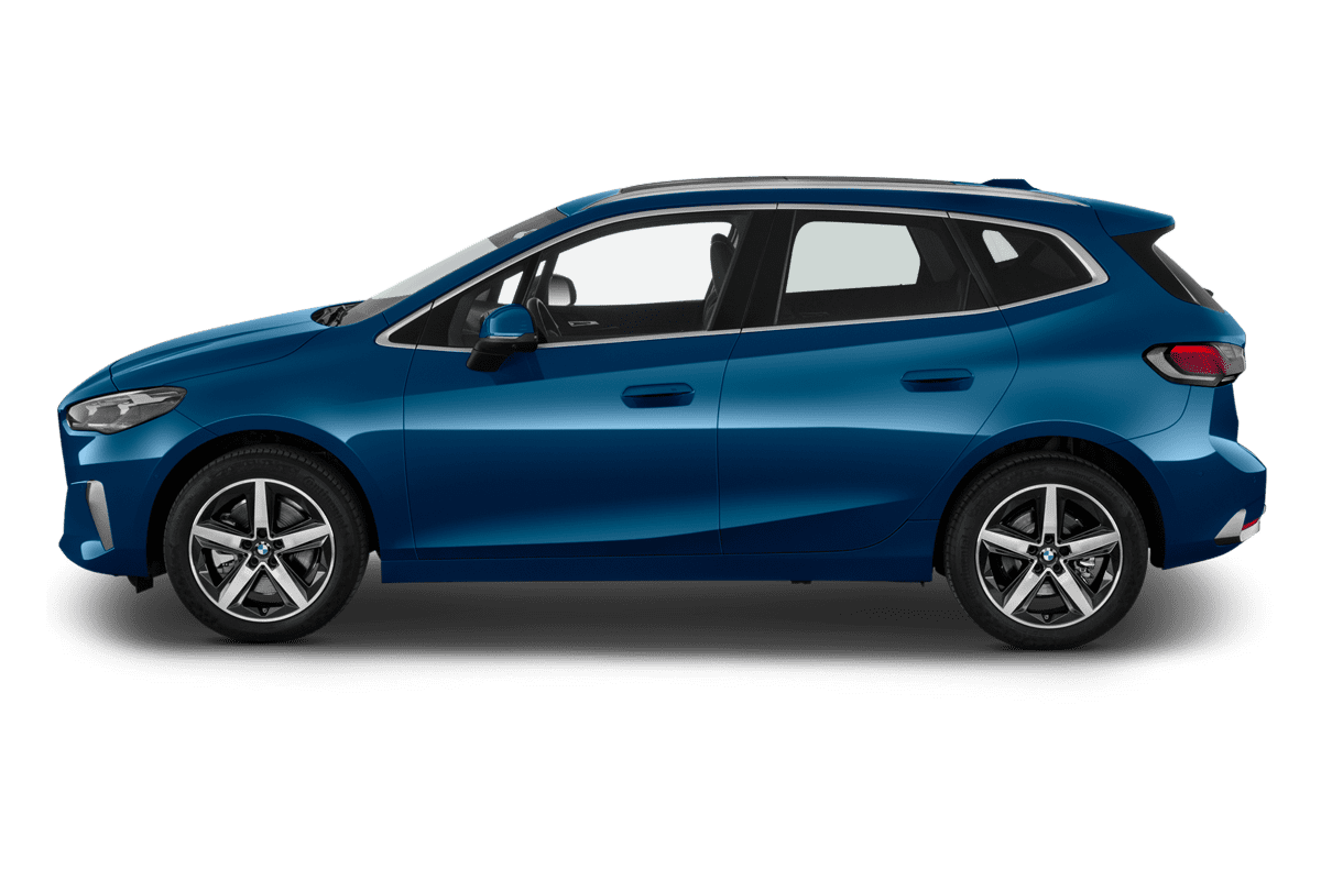 Seitenansicht eines BMW 2er Active Tourer Plug-in-Hybrid 
