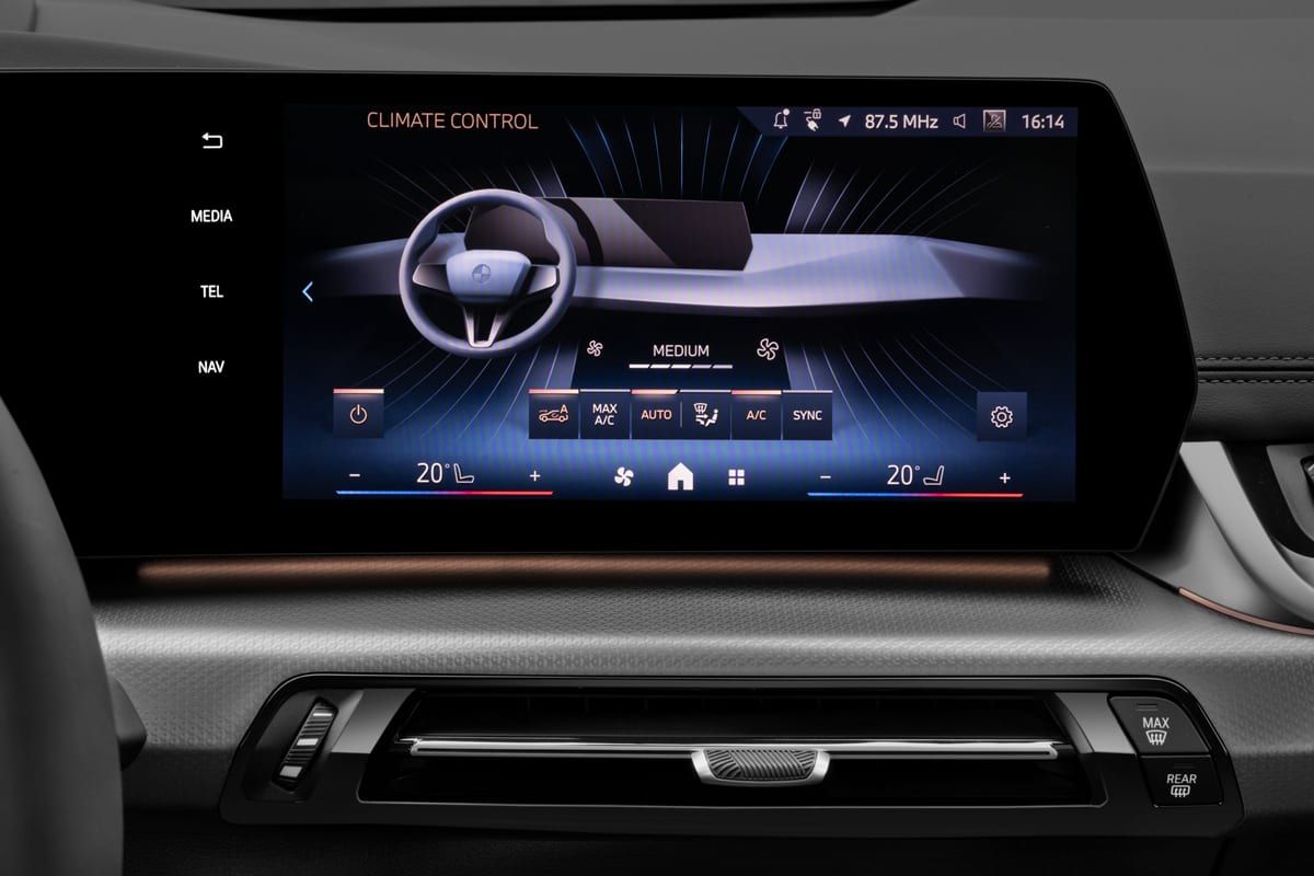 Klimasteuerung eines BMW 2er Active Tourer Plug-in-Hybrid 