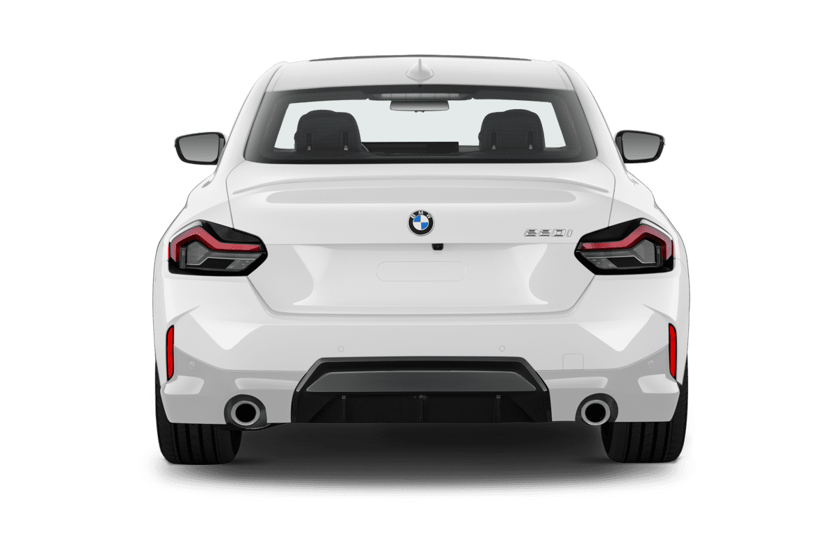 Heckansicht eines BMW 2er Coupé 