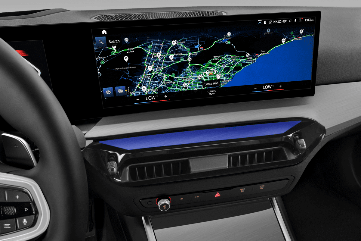 Mittelkonsole eines BMW 2er Coupé 