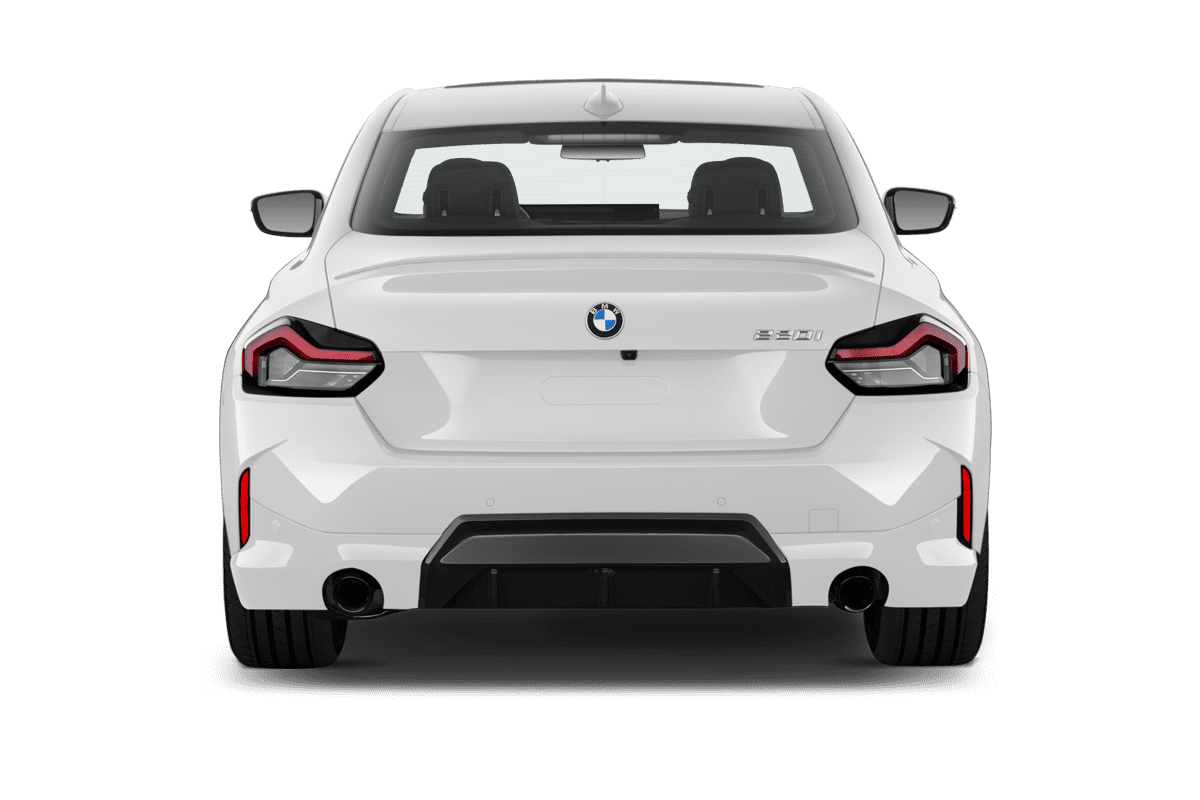 Heckansicht eines BMW 2er Coupé 