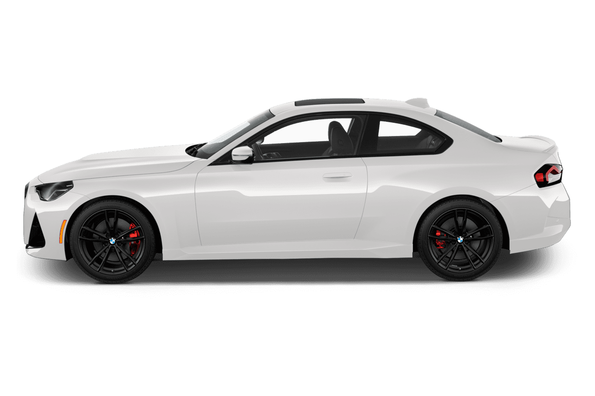 Seitenansicht eines BMW 2er Coupé 