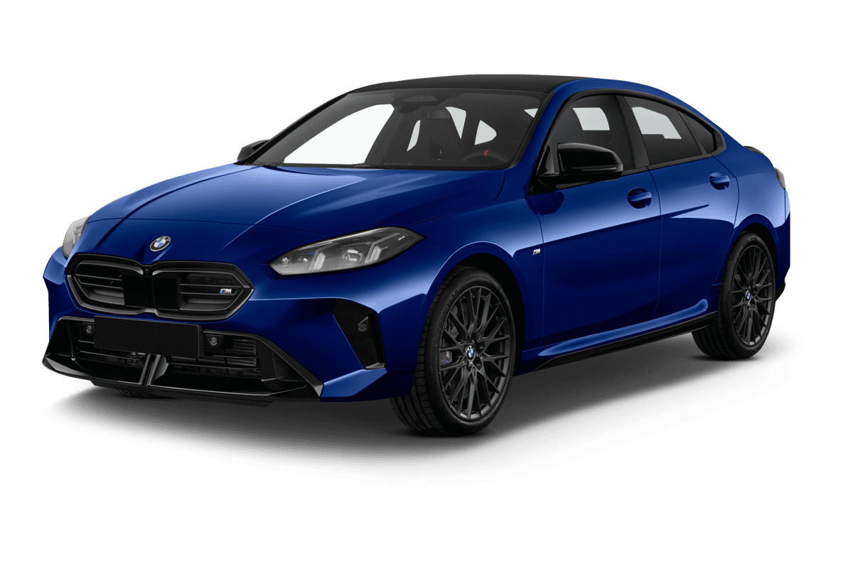 Schräge Frontansicht eines BMW 2er Gran Coupé, freigestellt