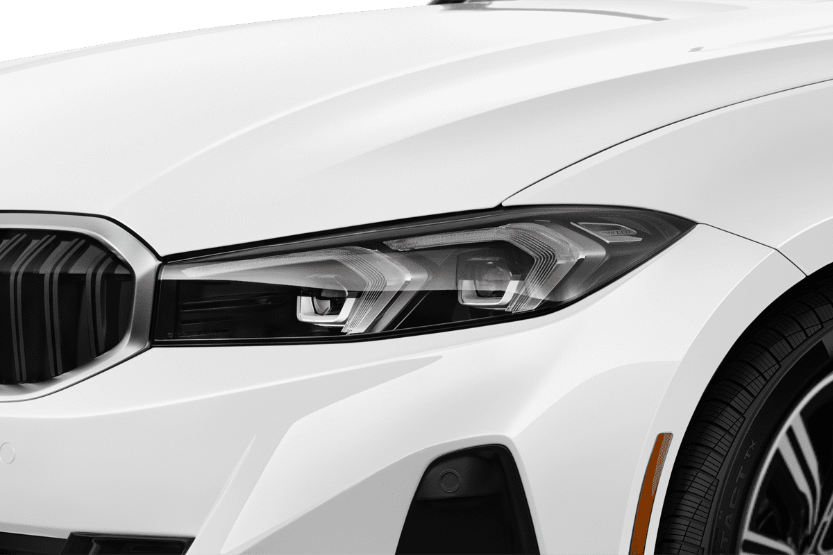 Frontscheinwerfer eines BMW 3er Limousine