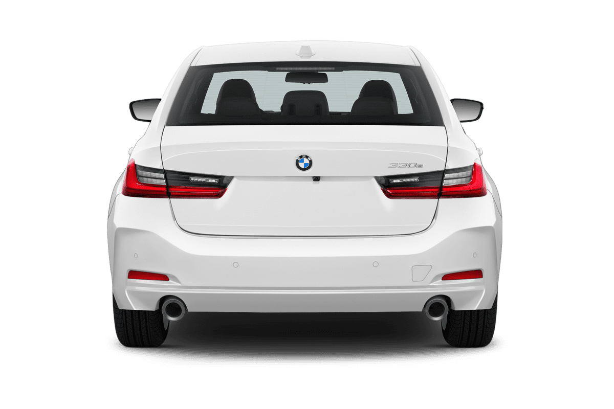 Heckansicht eines BMW 3er Limousine