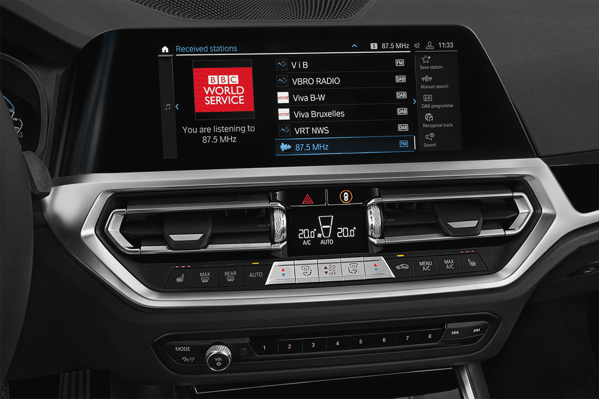 Audiosystem eines BMW 3er Limousine Plug-in-Hybrid