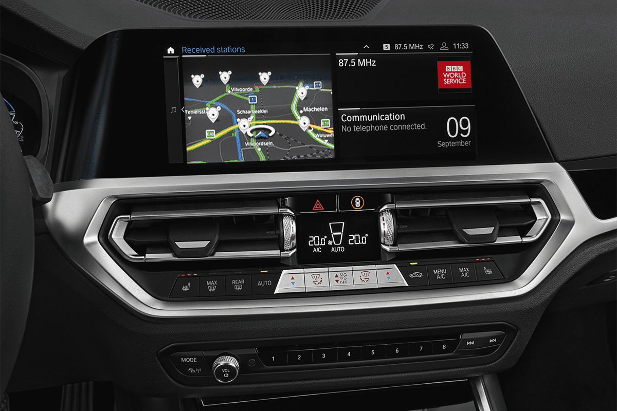 Klimasteuerung eines BMW 3er Limousine Plug-in-Hybrid