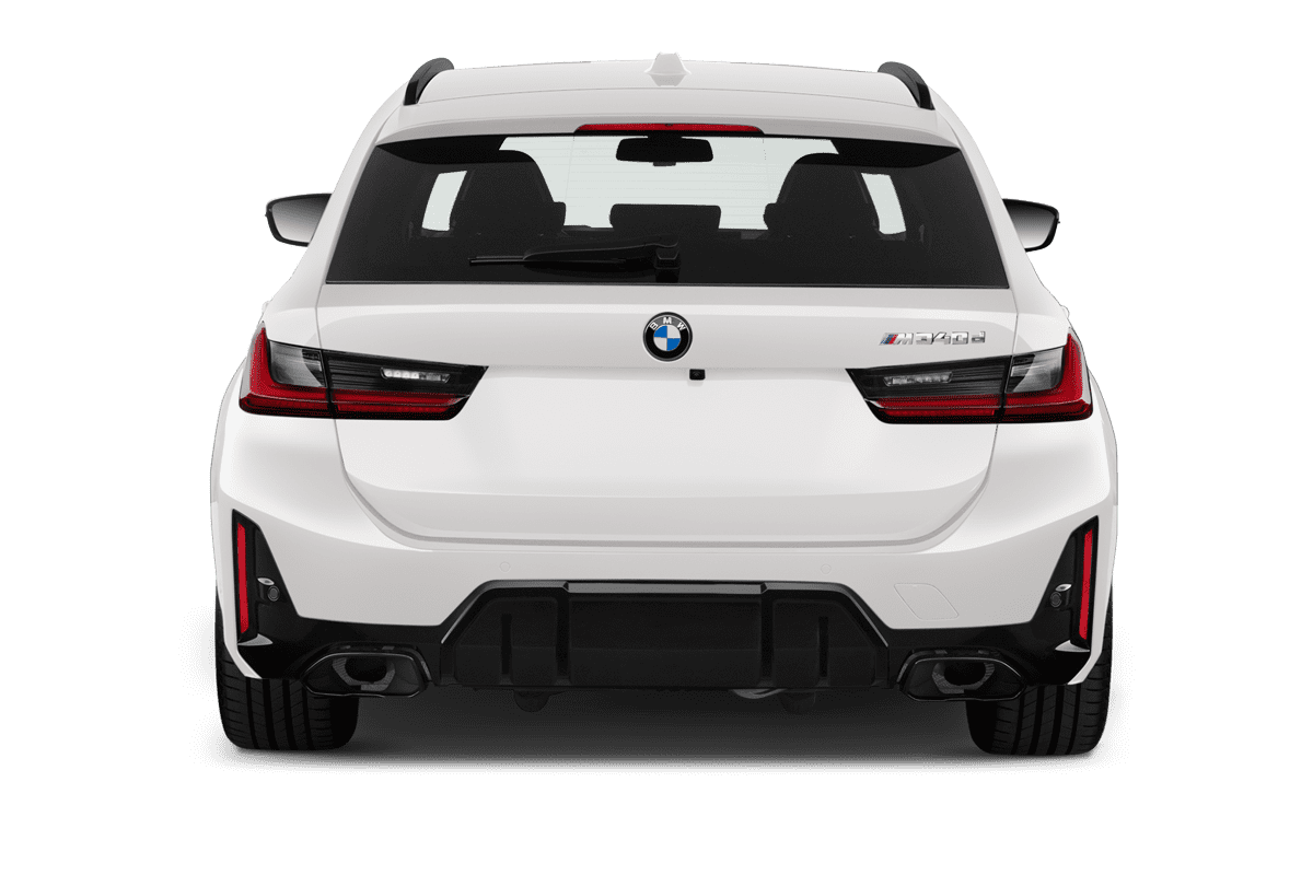 Heckansicht eines BMW 3er Touring