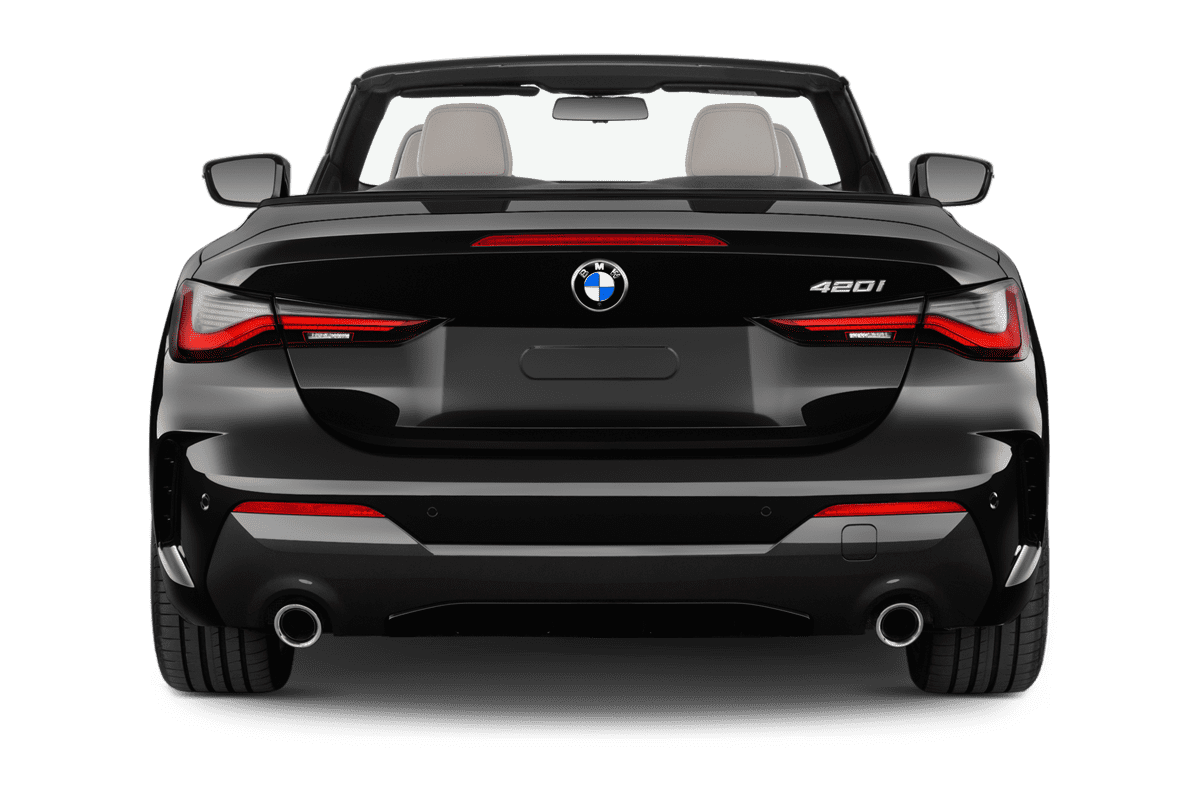Heckansicht eines BMW 4er Cabrio 