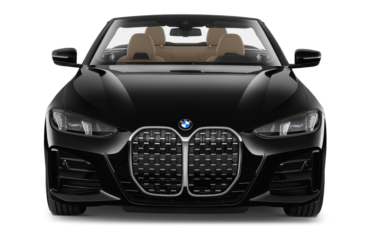 Frontansicht eines BMW 4er Cabrio , freigestellt