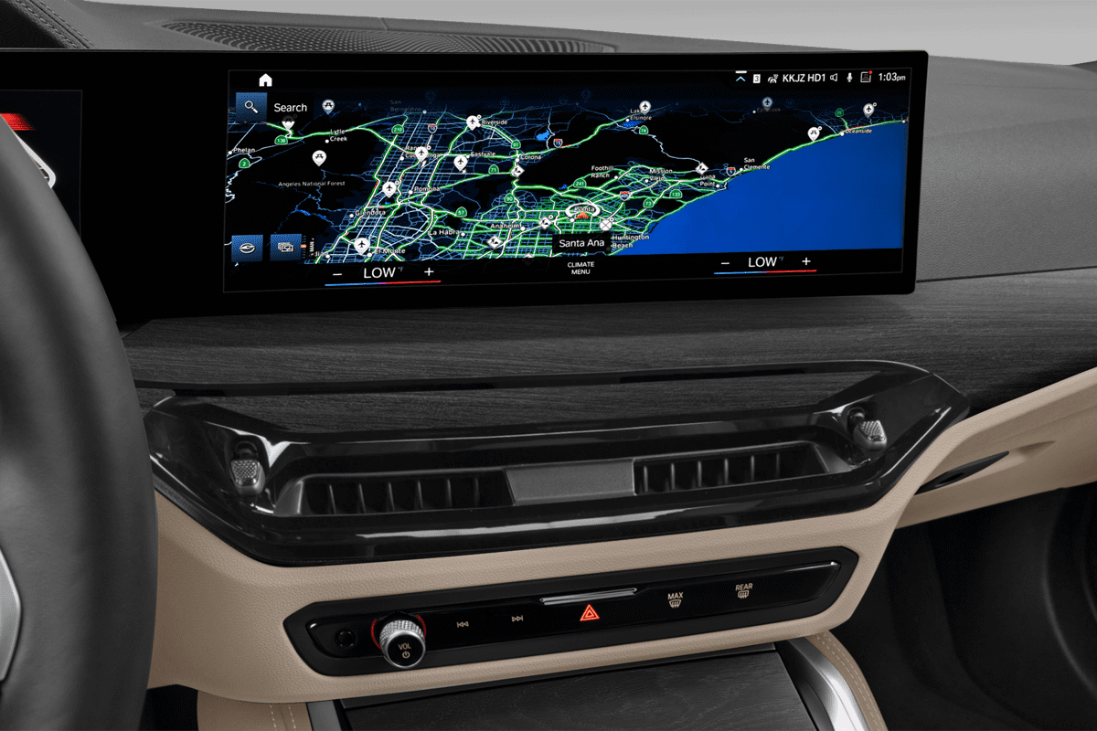 Mittelkonsole eines BMW 4er Cabrio 